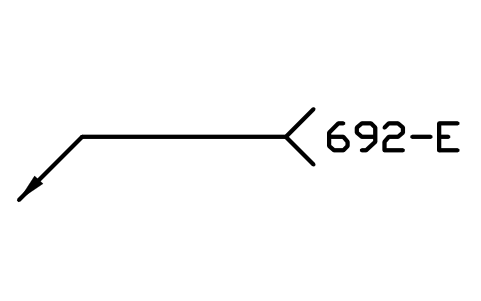 Preview of the 692-E Staking, electrical symbol, block WPN_692_E