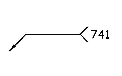 Preview of the 741 Induction butt welding symbol, block WPN_741