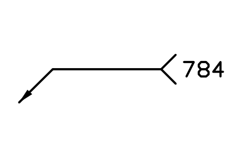 Preview of the 784 Short-cycle drawn arc stud welding symbol, block WPN_784