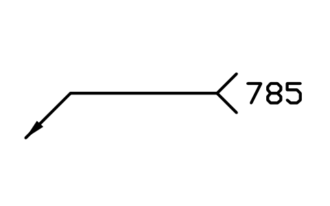 Preview of the 785 Capacitor discharge drawn arc stud welding symbol, block WPN_785