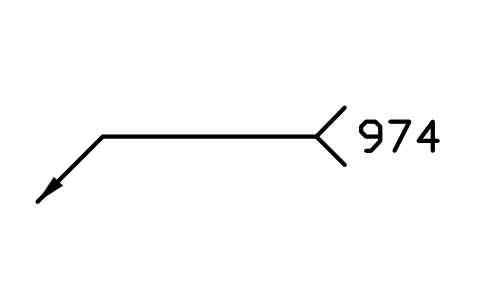 Preview of the 974 Gas tungsten arc weld brazing symbol, block WPN_974