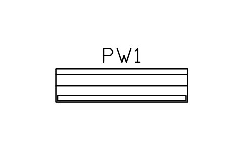 Anteprima del simbolo Stallo del coro, 2400 x 600, blocco WSP_CHOIR_STALL_2400