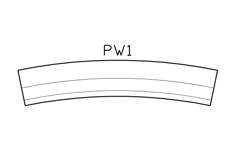 Anteprima del simbolo Panca curva, 4800, raggio 12000, blocco WSP_PEW_CURVE_4800
