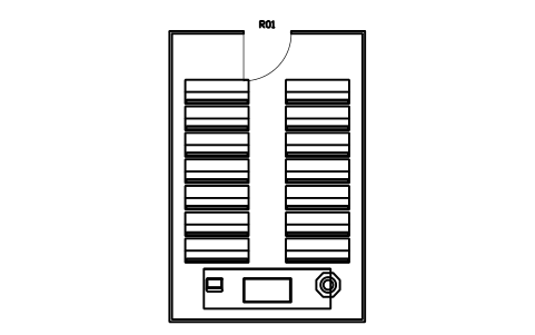 Anteprima del simbolo Cappella, 7200 x 10800, blocco WSP_ROOM_CHAPEL_M