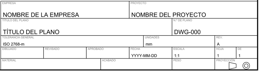 Cajetín Mecánico con etiquetas en Español